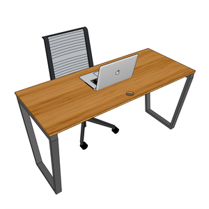 BFTB003-140x60cm Trapezium Bamboo Laptop <b>Desk</b> with <b>Foldable</b> Metal Legs for School Use - Product Image 6