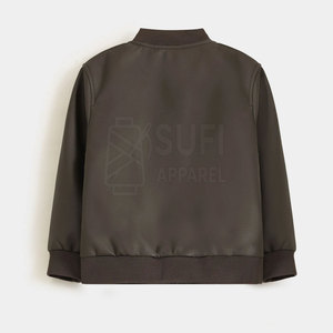 Chaqueta Bomber Ligera con Capucha Unisex para Invierno, Logotipo Frontal, Resistente al Viento, Ecológica, Personalizable, Hecha en Pakistán, Poliéster/Nailon - Product Image 2