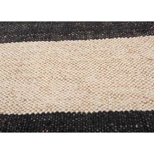 Tapis en jute et chanvre Nomadic Threads ADHM-05, tissage plat ivoire, motif rayé, rectangulaire, pour couloir, chambre, salon, maison - Product Image 3