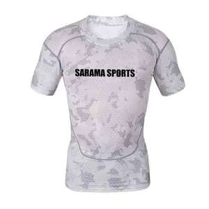 Camiseta de Compresión MMA Rash Guard para Hombre, Camiseta Deportiva Personalizada para Gimnasio y Fitness - Product Image 1