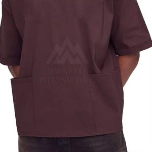 เสื้อยืดทรงบ็อกซี่ผู้ชายขายดีแบบกำหนดเอง แห้งเร็ว สำหรับผู้ใหญ่ ผลิตจากโรงงานขายส่ง เสื้อยืดทรงบ็อกซี่ผู้ชายทรงเข้ารูป - Product Image 4