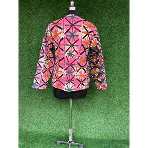 Pardessus Vintage Unisexe Style Rétro, Coton Indien Suzani, Veste Brodée à la Main, Ceinture Cousue à la Main, Broderie Kantha Matelassée - Product Image 6