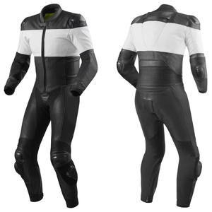 Combinaisons de course de moto en cuir véritable de couleur personnalisée pour le vélo et la conduite à grande vitesse Été/Hiver Anti-UV Unisexe Adulte - Product Image 1