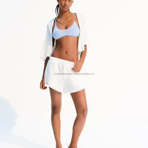 Short d'été pour femmes en denim à la mode, élastique et surdimensionné - Product Image 3