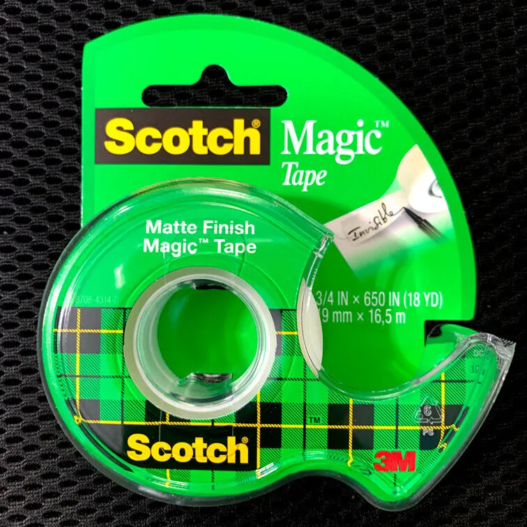 Best selling tape product - Scotch magic tape 122 removable, invisible, office use. 144 rolls/case