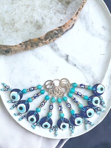พวงกุญแจคาราบิเนอร์ DAFNI BIG PAZAR Evil Eye ทำจากโลหะผสม พร้อมปลายเคลือบสีแบบพิเศษ และลายนูน 3 มิติ - Product Image 3