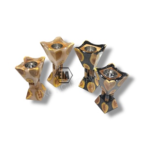 Brûleur d'encens Mubkhar en bois résine Mubkhar personnalisable Brûleur électrique Bakhoor style ange d'Inde Cadeau de Ramadan et Eid - Product Image 1