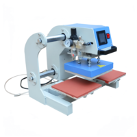 Presse à Chaud Pneumatique Double Station 20x30cm Automatique pour Transfert Thermique de Logos sur T-shirts, Impression DTF et Sublimation
