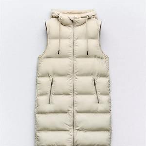 OEM Service Custom Men's <b>Black</b> Denim Breathable Eco-Friendly High Quality Puffer <b>Vest</b> Winter Windproof Plus Size Zipper Closure - Product Image 3