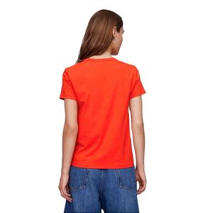 En stock, t-shirt uni en coton et polyester pour femmes, hauts à manches courtes, vente en gros de vêtements de fitness de marque privée pour femmes - Product Image 3
