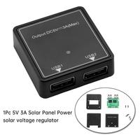 5V3A Dual USB Regulador de voltaje inteligente Panel solar Controlador de voltaje de energía móvil