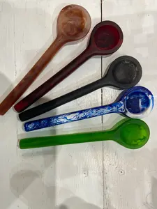Cuchara de resina con diseño único Cuchara de resina epoxi hecha a mano Cuchara de resina colorida - Product Image 4