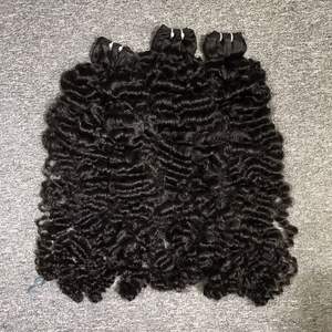 Extensiones de cabello humano Natural 100% de la mejor calidad, Colección SDD de ondas naturales rizadas birmanas de lujo directamente de Vietnam para negro - Product Image 1