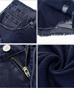 Women Denim <b>Shorts</b> High Waist <b>Super</b> Distressed with Ripped Design Women Denim <b>Shorts</b> Custom Stone Washed for a Chic Look - Product Image 6