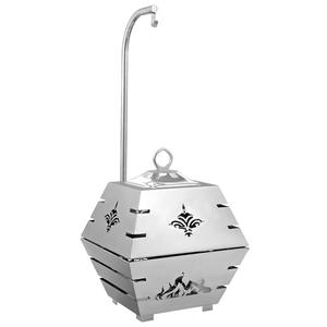 Restaurant Buffet Ustensiles de Cuisine Chauffe-Aliments Servant Plat de Chauffe-Plat Brillant Poli Style Unique Plat de Service Arrondi - Product Image 3