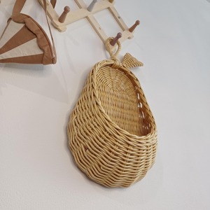 <b>Hanging</b> Pear <b>Basket</b> Handmade <b>Storage</b> <b>Baskets</b> Natural Rattan Modern Multifunction Made in Viet Nam - Product Image 1