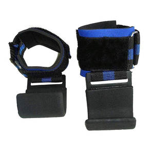 Wholesale High Quality Neoprene Wrist Straps Unisex Fitness Bodybuilding <b>Power</b> Weight Lifting Hooks Pull <b>Ups</b> Dead-Lifts Training - Product Image 4