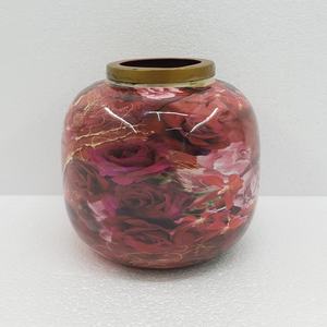 Calcomanía de jarrón de flores de metal de diseño moderno, acabado esmaltado para sala de estar, decoración de Mesa para el hogar, hecha a mano, personalizada - Product Image 4