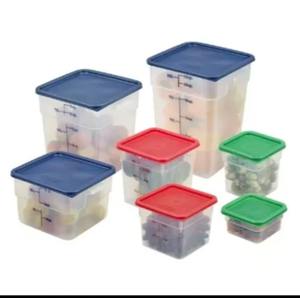 Cambro SFC12453 camsquare ภาชนะเก็บอาหารทำจากโพลีเอทิลีนสี่เหลี่ยมสีฟ้ามีฝาปิดเท่านั้น - Product Image 4