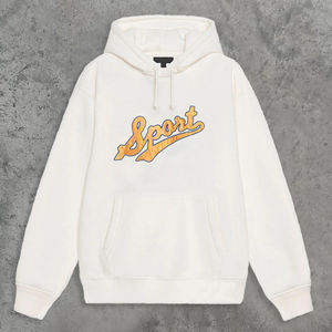 Sweat à capuche en coton PULLOVER grande taille 500gsm French Terry/coton polaire tricot solide printemps impression personnalisée broderie à capuche - Product Image 1