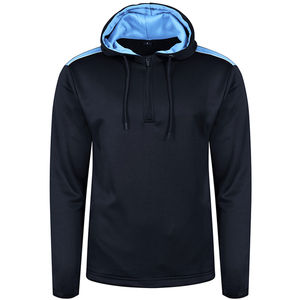 Possédez votre conception hommes vêtements quart fermeture éclair sweats à capuche haute qualité tenue décontracté quart fermeture éclair hommes sweats à capuche - Product Image 3