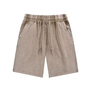 กางเกงขาสั้นผู้ชายทรงหลวมสไตล์ลำลองสี FOG รุ่นใหม่ปี 2026 ลุคสตรีทแฟชั่น ล้างสีแบบวินเทจ ผ้าฝ้าย 100% - Product Image 5