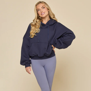Veste unisexe décontractée à capuche, couleur unie, légère, respirante, sans couture, avec logo sur le devant, manches longues, fermeture éclair, automne/hiver - Product Image 1
