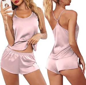 Customization Silk Pajamas Luxury Sleepwear Matching Luxury Pajamas Women Custom Designer Sexy Pajama <b>Set</b> for Women - Product Image 3