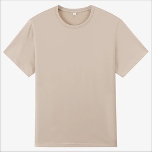 T-shirt à manches courtes à col rond ample et intéressant pour hommes été 100 coton à la mode - Product Image 2
