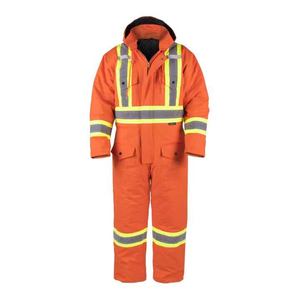 High Quality Men's Breathable Reflective Flame-Resistant <b>Waterproof</b> Cotton Coverall High Safety <b>Work</b> Wear Wholesale Double HI - Product Image 2