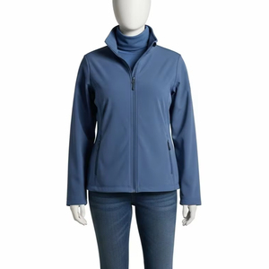 Chaqueta de Cuello Alto de Talla Grande, Chaqueta de Exterior de Forro Polar de Poliéster, Cortavientos, Cálida, para Senderismo, Viajes, Suministro al por Mayor, Fábrica, OEM, Exportación Mundial - Product Image 4