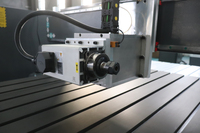 Routeur CNC 4 axes 1200*1200mm avec moteur servo, axe A pivotant à 180 degrés pour la production de meubles en bois