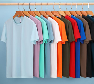 Camiseta Negra Lisa de 220g, Impermeable, Antimanchas, Ajustada, Transpirable y de Secado Rápido, al por Mayor para Hombre y Mujer - Product Image 5