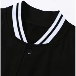 เสื้อแจ็กเก็ตเบสบอลแขนยาวสำหรับผู้ชายไซส์พิเศษพิมพ์ลายตัวอักษรเสื้อบอมเบอร์เสื้อโค้ทพิมพ์ลายตัวแทนมหาวิทยาลัย - Product Image 2