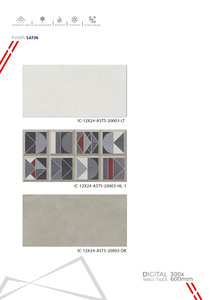 Carreaux muraux en céramique de qualité export 300x600mm pour salle de bain et cuisine, finition brillante, mate ou effet sucre, pour projets muraux modernes - Product Image 4