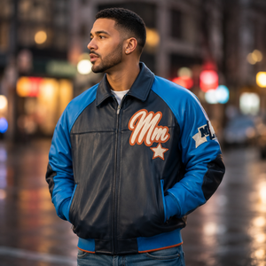 Veste de motard classique en cuir véritable pour homme – Vêtement d'extérieur élégant, durable et confortable pour toutes les occasions et toutes les saisons - Product Image 1