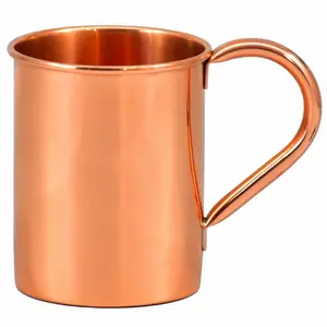Meilleure vente en gros de tasses à mule de Moscou en cuivre pur tasses en céramique au fini mat solide pour boissons multiples gobelets en acier inoxydable - Product Image 1