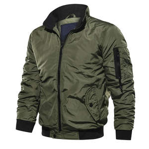 Blouson d'aviateur de qualité supérieure pour hommes, différentes couleurs disponibles, tailles personnalisées, meilleure vente de vestes coupe-vent brodées pour hommes - Product Image 1