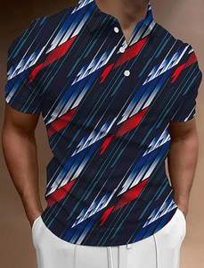 Polos pour hommes et femmes chemise design confortable polo avec caractères et lettres imprimés et design et logo - Product Image 3