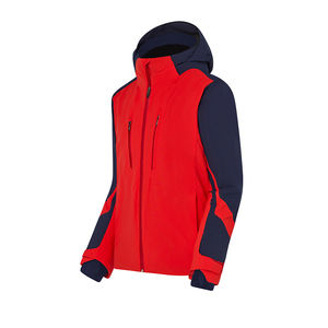 Hommes pas cher prix vêtements de sport haute logo personnalisé automne Patchwork à capuche imperméable coupe-vent randonnée en plein air veste Softshell hommes - Product Image 1