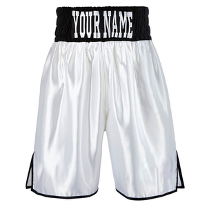 Pantalones cortos de boxeo MMA de alta calidad, haga su propio logotipo personalizado, pantalones cortos de Muay Thai, 100% poliéster, ropa de lucha de artes marciales - Product Image 2