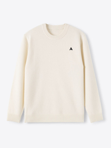 Custom <b>Crewneck</b> <b>Sweater</b> Men Thin Breathable Casual 100% Wool Winter Jackets & Coats - Product Image 5