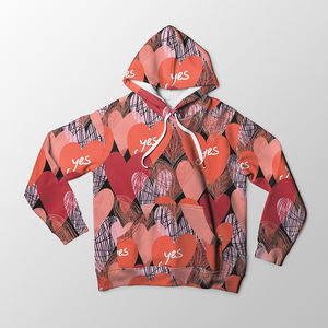 เสื้อฮู้ดการ์ตูนไซส์ใหญ่พิเศษสำหรับผู้หญิงเสื้อสเวตเตอร์แบบสวมหัวโอเวอร์ไซส์แฟชั่นกำหนดโลโก้ได้เอง - Product Image 5