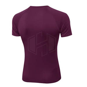 Camisetas de gimnasio personalizables ecológicas de alta calidad de secado rápido para hombres Spandex/poliéster MOQ bajo al por mayor - Product Image 2