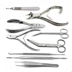 Stainless Steel Podiatry Chiropody Instrument Set <b>Nail</b> Cuticle Care Surgical Tools <b>Kit</b> for Foot Care and Grooming - Product Image 1