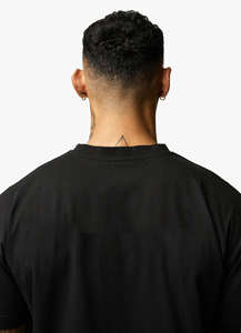 Camiseta Larga Personalizada para Hombre, de Peso Pesado, con Cuello Alto de Lujo, Secado Rápido, Estilo Hip Hop, Talla Grande, Lisa para Impresión de Logotipo Personalizado - Product Image 6