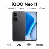 Smartphone original IQOO Neo 11 5G, batterie de grande capacité 7500 mAh, charge rapide 100 W, Snapdragon 8 Elite, AMOLED 144 Hz