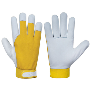 ถุงมือประกอบโลโก้สำหรับผู้ชายถุงมือหนังวัวถุงมือทำงาน - Product Image 1
