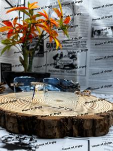 Iced Out Silver Sunglasses Luxury Rimless Sunglasses Moissanite Diamond Style Fashion <b>Shades</b> Party Wear For Unisex - Product Image 2