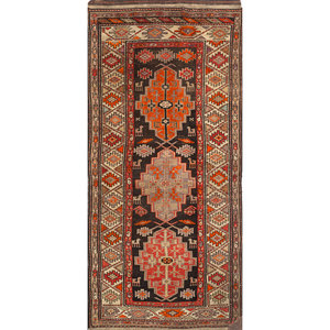 Aalam Classic Persian <b>Wool</b> Rugs Beige & <b>Brown</b> Geometric Flat Weave Soft Jute for Teens' Home Use-Paem-1250 Carpet - Product Image 1